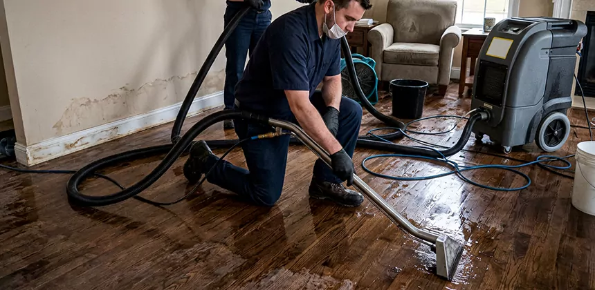 Hardwood Floor Water Extraction in Cleburne